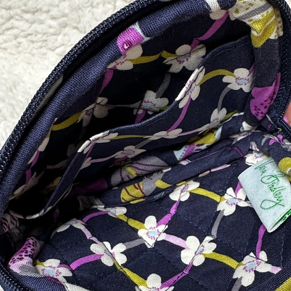 Vera Bradley Floral Nightingale Pattern Card Case Wristlet 5x3.5